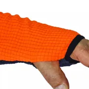 Polaire gaufrée COB, orange - SOLIDUR