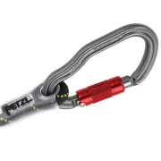 Mousqueton de la longe de progression réglable double PROGRESS ADJUST-Y de Petzl