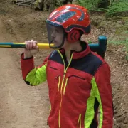 Casque Protos Forest / Rouge et Gris