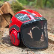 Casque Protos Forest / Rouge et Gris