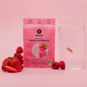 Pastilles Solid Drinks Bio, Fraise & Framboise (x12) - QWETCH