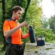 Bouteille isotherme Qwetch Titan Matt orange 2000 ML