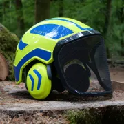Casque Protos Forest / Néon & Bleu