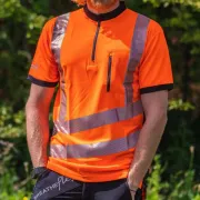 T-shirt à manches courtes haute visibilité, Orange - TREEHOG