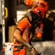 T-shirt à manches courtes haute visibilité, Orange - TREEHOG