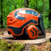 Casque Protos Forest / Orange et Gris
