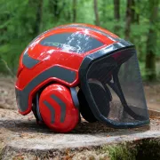 Casque Protos Forest / Rouge et Gris
